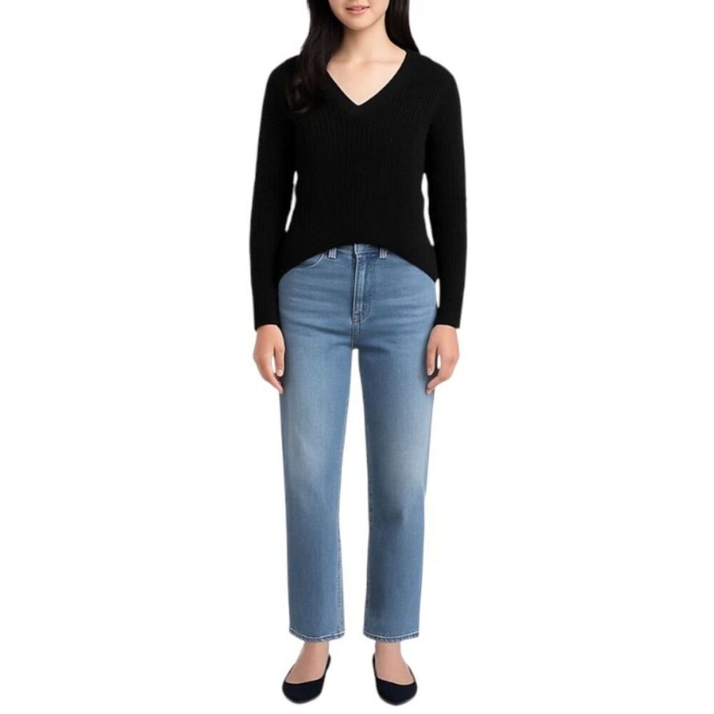 Ann Taylor Petite Cable Knit V-Neck Sweater | Size SP